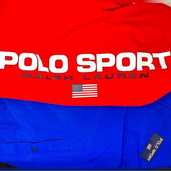 NWT POLO SPORT Ralph Lauren Colorblock Hooded Windbreaker Jacket size L - Picture 15 of 16